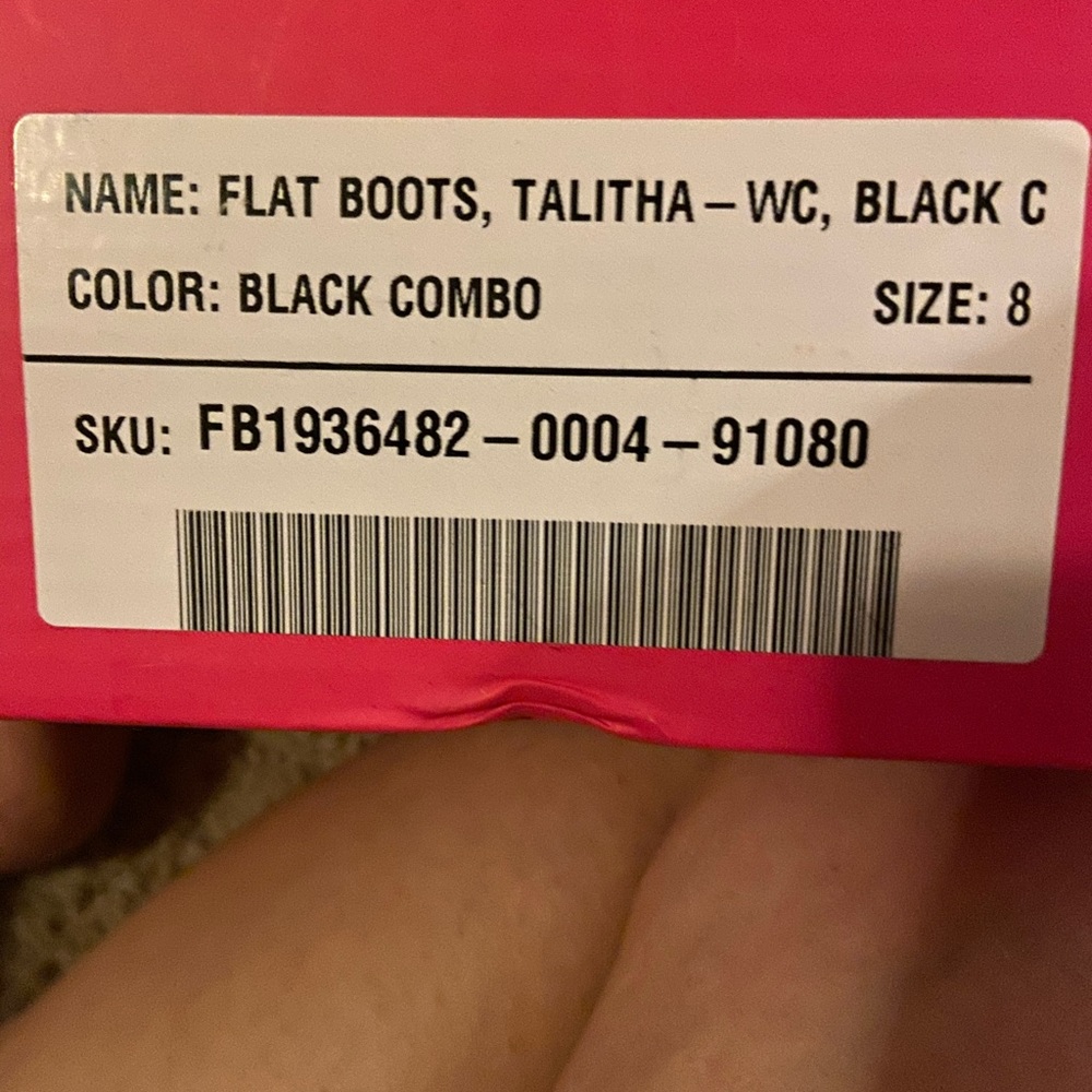Black and brown wide calf boot - Picture 5 of 5